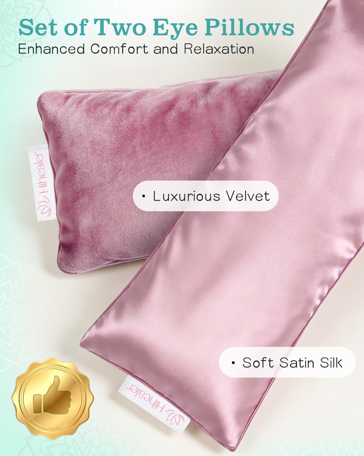 Hihealer Weighted Eye Mask for Sleeping, Lavender Eye Pillow for Spa Yoga