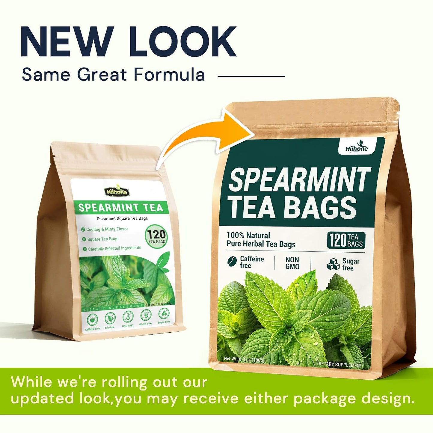 Chamomile Tea Bags, Chamomile Flower Herbal Tea - Sugar-Free, Caffeine-Free, 50 Teabags