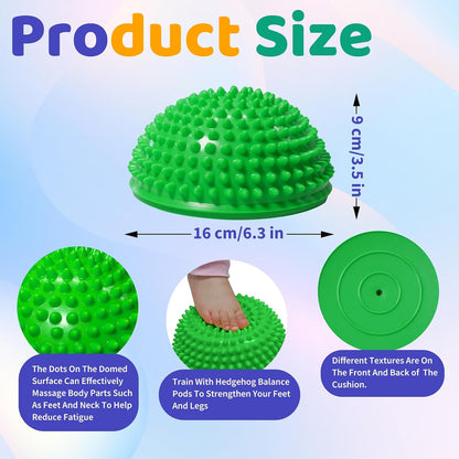 biguphate Wobble Cushion Set with Hedgehog Balance Pods & Pump