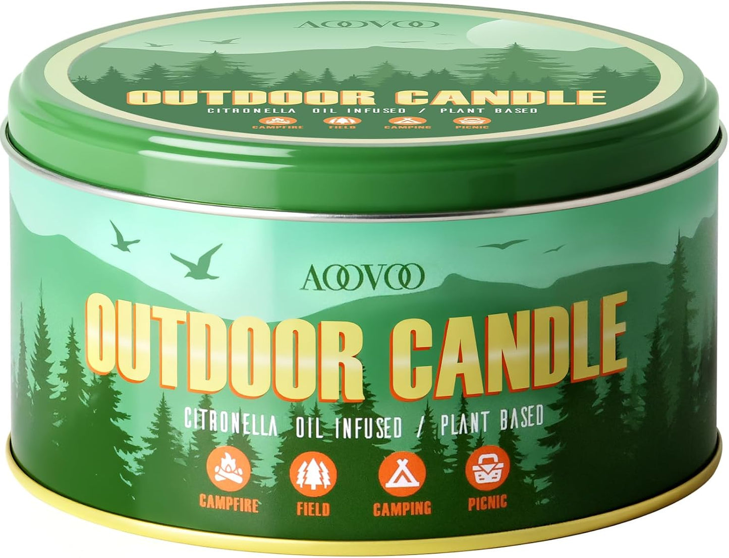 AOOVOO Sage Candle for Cleansing - 3 Wick 12oz Large Scented Candle with Crystals & Sage Leaves Inside, Soy Candles Non Toxic for Meditation Spiritual Gift, Aromatherapy Candle for Women Men