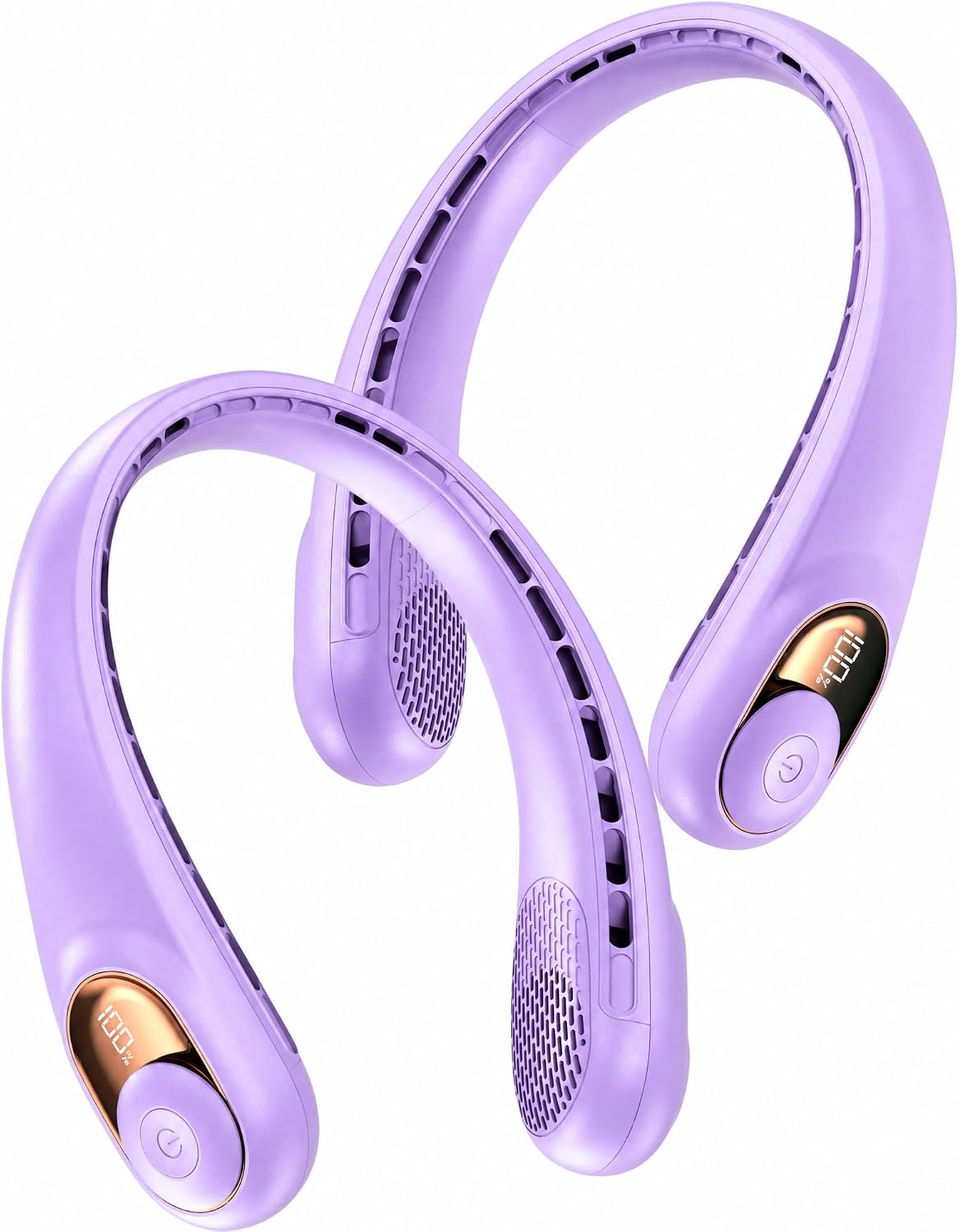 KIDEE Neck Fan, Portable Bladeless Neck Fans, Upgrade 360° Airflow, Super Quiet, 3 Speeds, 4000mAh Personal Wearable Neck Fan, Upgraded Cooling Air Volume USB Rechargeable Hands Free Fan