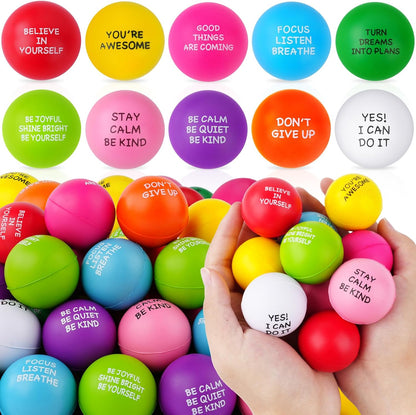 SHQDD Stress Balls for Adults, 8PCS Foam Stress Relief Toys for Kids & Adults, Bulk Squeeze Balls for Office Relief Employee Appreciation, Classroom Prizes, Student Gifts, Perfect Party Favors