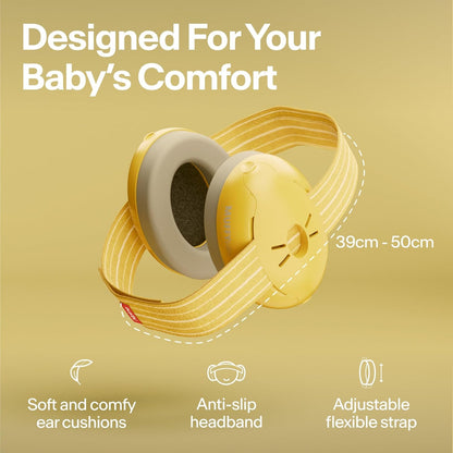 Alpine Muffy Baby Ear Protection for Babies and Toddlers up to 36 Months - CE & ANSI Certified - Noise Reduction Earmuffs - Comfortable Baby Headphones Against Hearing Damage & Improves Sleep - Blush
