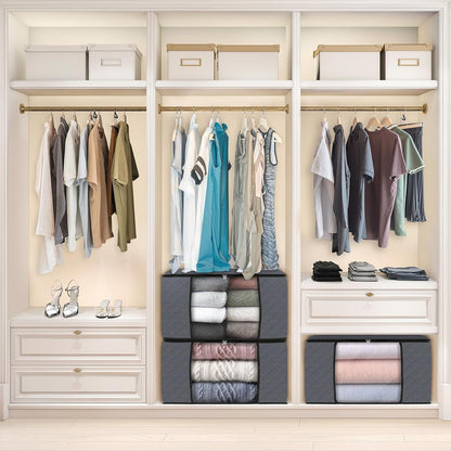 Fab totes Storage Bags for Clothes Blanket Storage Bins with Lids