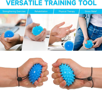 Hand Exerciser Finger Strengthener Balls, Stress Balls Squeeze Balls