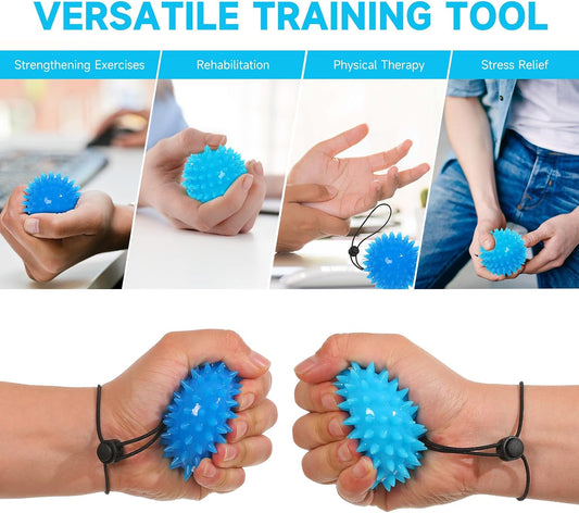 Hand Exerciser Finger Strengthener Balls, Stress Balls Squeeze Balls