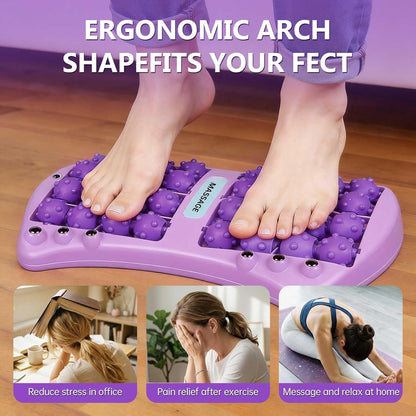Foot Roller Massager for Plantar Fasciitis Pain Relief, Large Size Under Desk Feet Massage, Manual Acupressure Tool, Eases Pain & Cold Feet, Boosts Circulation, Split Portable & Washable