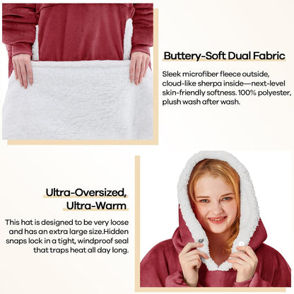 yescool Wearable Blanket Hoodie as Christmas Birthday Gifts for Women Mom - Colors A