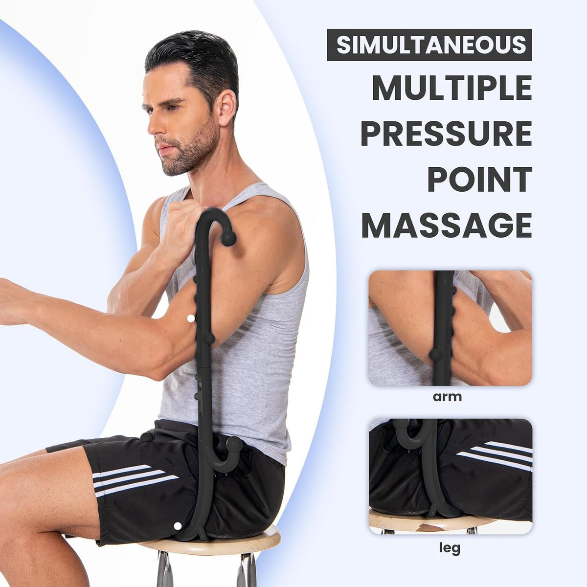 Ranarose Deep Tissue Back & Neck Massager for Body Muscle Pain Relief