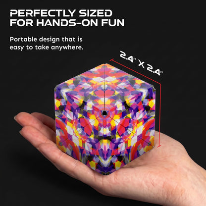 Shashibo DODECA Magnetic Puzzle Cube, Stress Relief Fidget Toy - Colors A