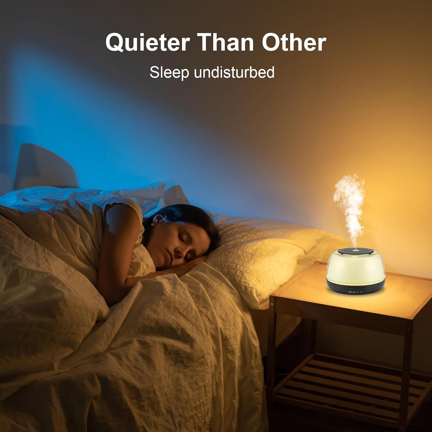 300ML Essential Oil Diffuser, Remote Control Ultrasonic Aromatherapy Oil Diffusers Cool Mist Humidifier, Waterless Auto-Off and 7 LED Light Colors for Bedroom, Yoga, SPA, Baby