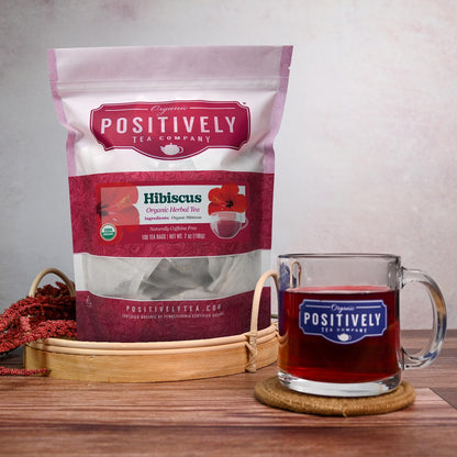 Organic Positively Tea Company, Lavender Chamomile, Herbal Tea, Loose Leaf, 16 Ounce
