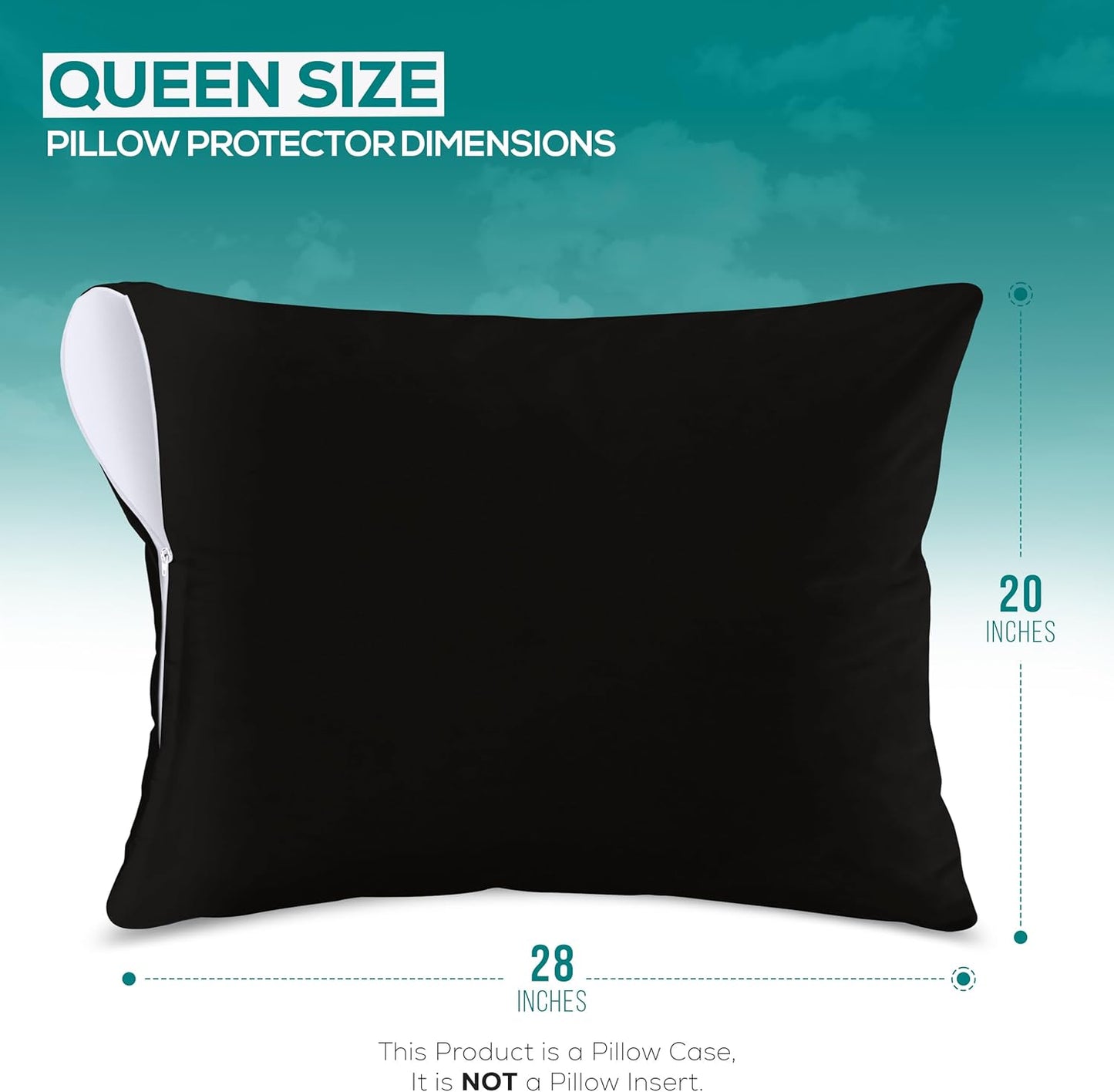 Utopia Bedding Premium 100% Waterproof Pillow Protectors with Zipper Standard Size (Set of 4), Bed Bug and Dust Mite Proof Zippered Pillow Covers, Pillow Encasement Cases, Gray