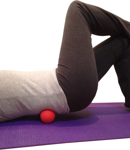 Kieba Massage Lacrosse Balls for Myofascial Release, Trigger Point Therapy, Muscle Knots, and Yoga Therapy. Set of 2 Firm Balls (Pink and Purple)