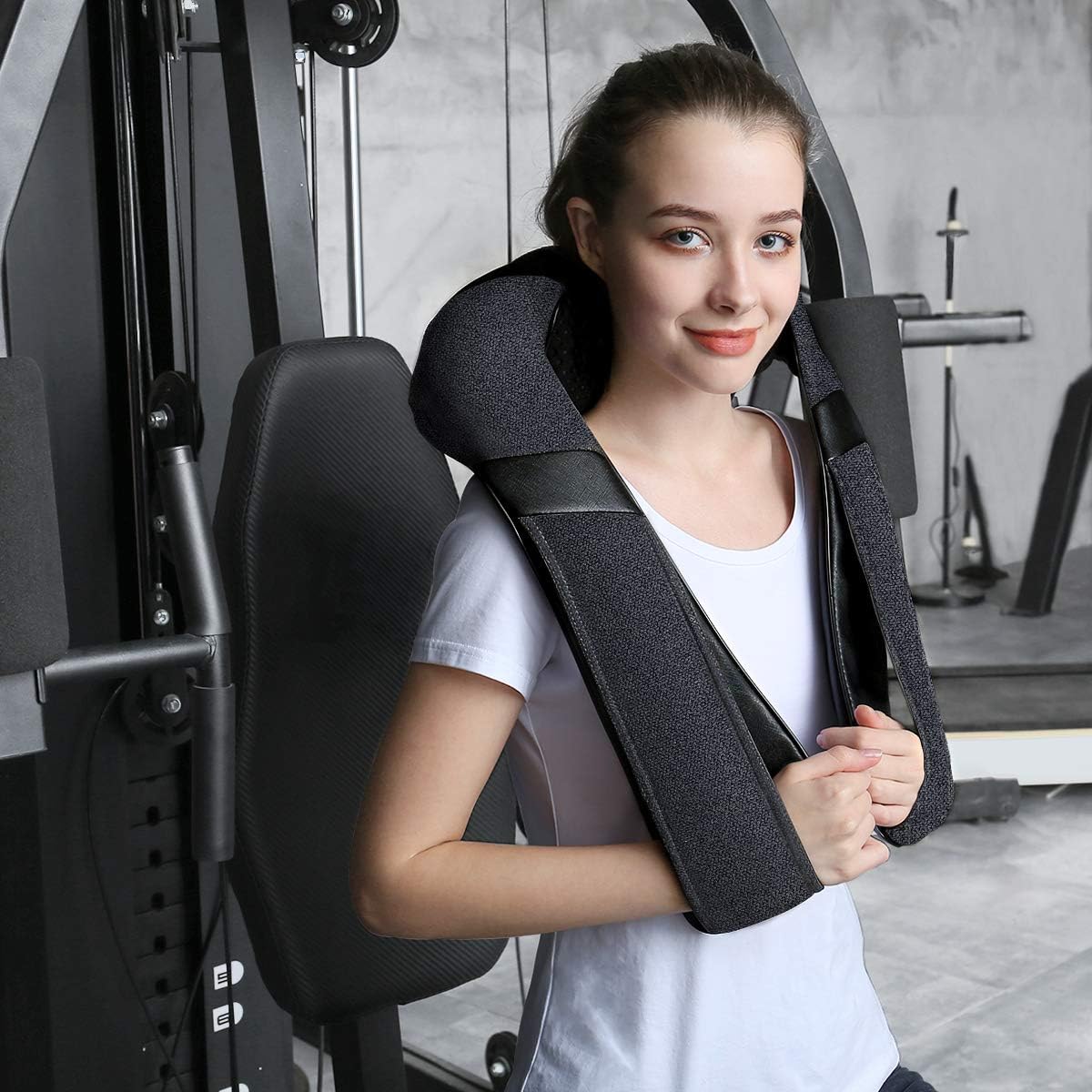 Shiatsu Neck Back and Shoulder Massager with Heat for Pain Relief Deep Tissue, Christmas Women Men Gifts for Mom Dad, Wife Husband, Him Her, Fathers Day, Mothers Day, Birthdays Gift (NOT Cordless)
