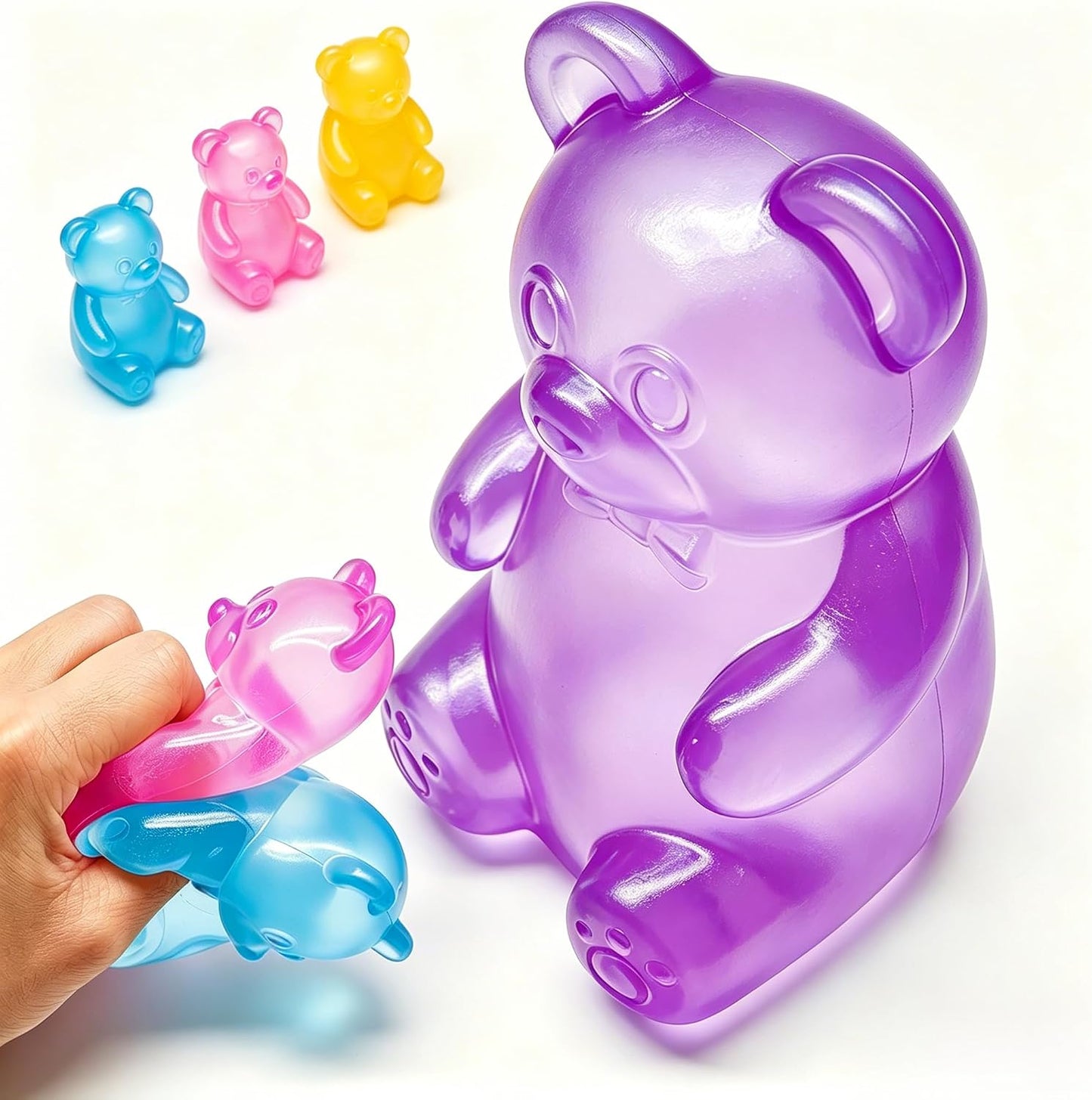 Fidget Toys Stress Balls for Kids & Adults - Changes Color in The Sun - Malt Sugar Squishy Fidget Toys - Slow Rise Gel Ball - Stretchy Squeeze Stress Relief Balls for Anxiety