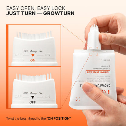lilyeve GROWTURN Exosome Hair Growth Serum with Built-In Brush, 3.38 fl oz