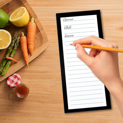 6 Pack Magnetic Notepads, Notepads Grocery List Magnet Pad for Fridge,Full Magnet Back Design Notepad for Grocery Lists, Shopping Lists, to-Do Lists(240 Sheets)