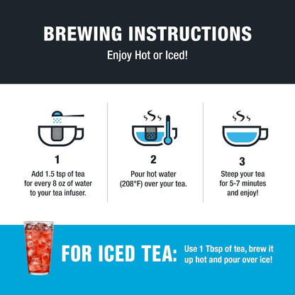 Tiesta Tea Ginger Sweet Peach Herbal Tea Loose Leaf Caffeine Free 2.2oz