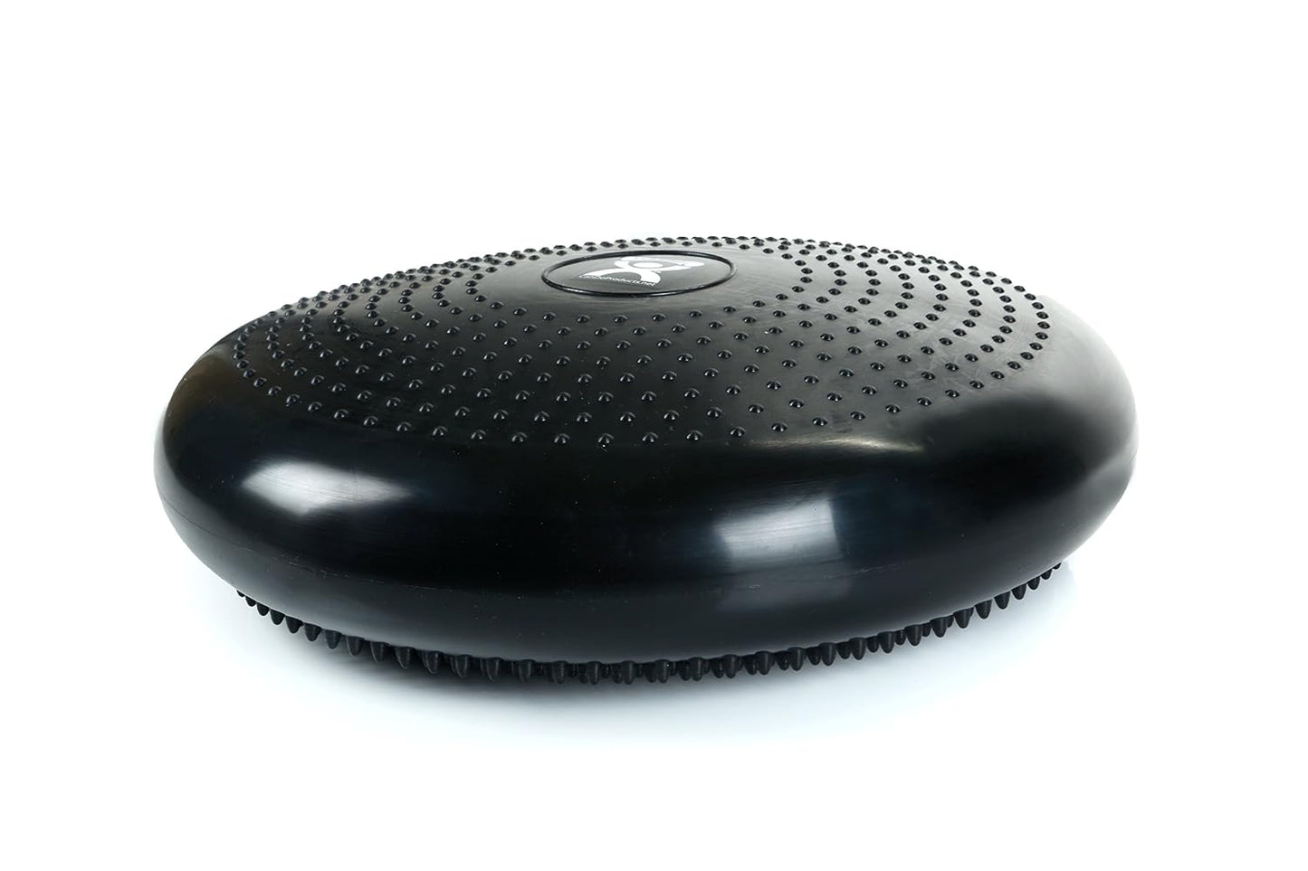 Cando-30-1870 CanDo Inflatable Balance Disc for Balance Training, Proprioception, Strengthening Lower Extremities, Posture, Back Pain, Stress Relief, Restlessness and Anxiety. Black, 14” Diameter