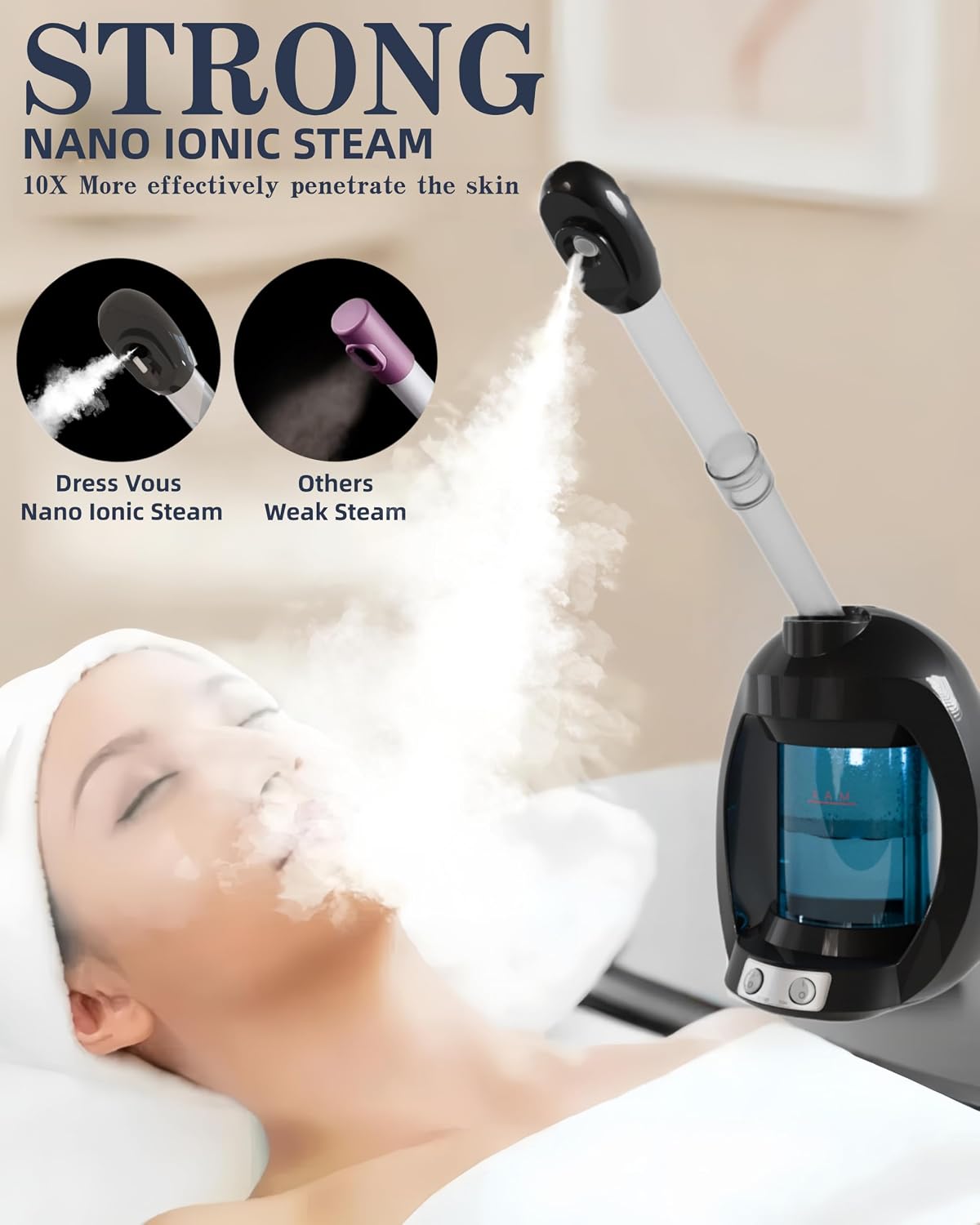 Facial Steamer, Face Steamer and Hair Steamer for Esthetician