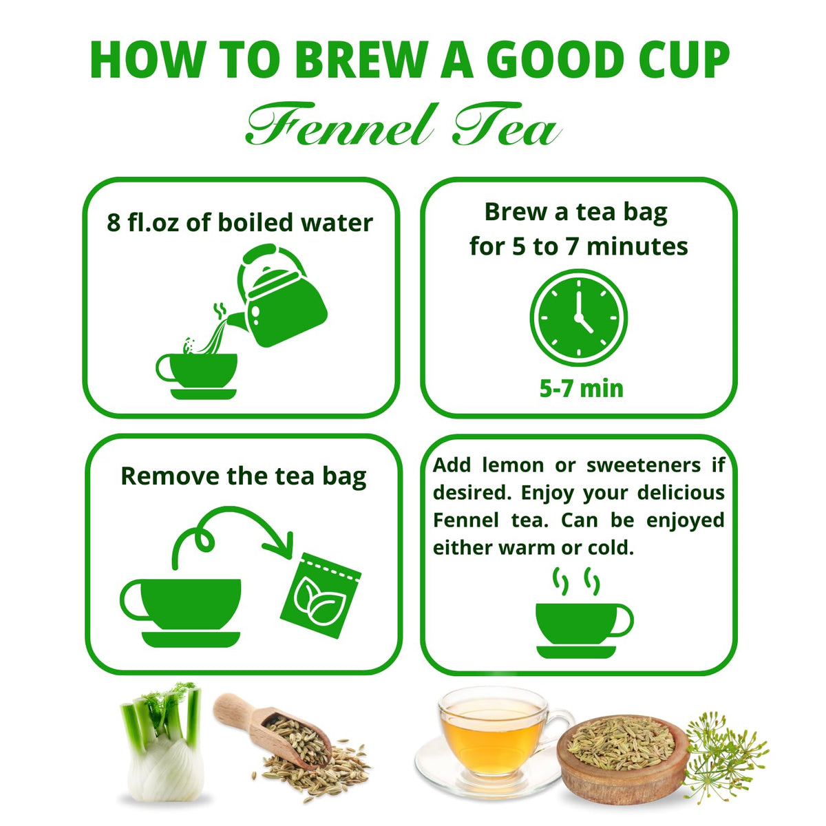 VIDA FARM 125 Fennel Tea Bags