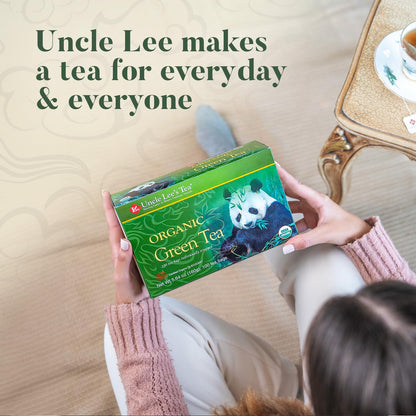 Uncle Lee's Organic White & Green Tea Variety 2-Pack (200 Individually Wrapped Bags) – Lightly Caffeinated Bulk Teas for Home, Office, Camping