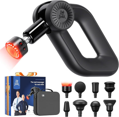 BOB AND BRAD D6 Pro Plus Massage Gun with Heat, Deep Tissue Percussion with 16mm Amplitude, Professional Muscle Massager Gun for Athletes, Quiet Electric Handheld Massager