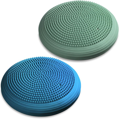 Libima 2 Pcs Wobble Cushion Wiggle Seat Flexible Sensory Seating Balance Disc Board for Men Women Physical Exercise Improving Posture Home Office