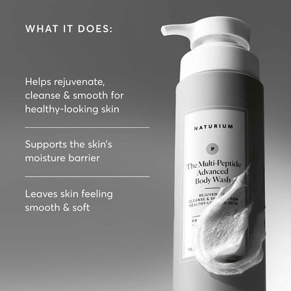Naturium The Smoother Glycolic Acid Exfoliating Body Wash, Soft & Smoothing Cleanser, 16.9 oz