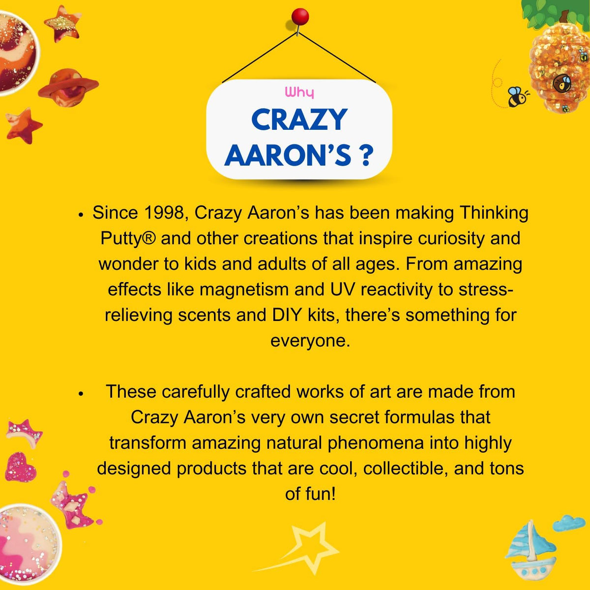 Crazy Aaron's(r) Get Ready with Me Thinking Putty - Made in USA