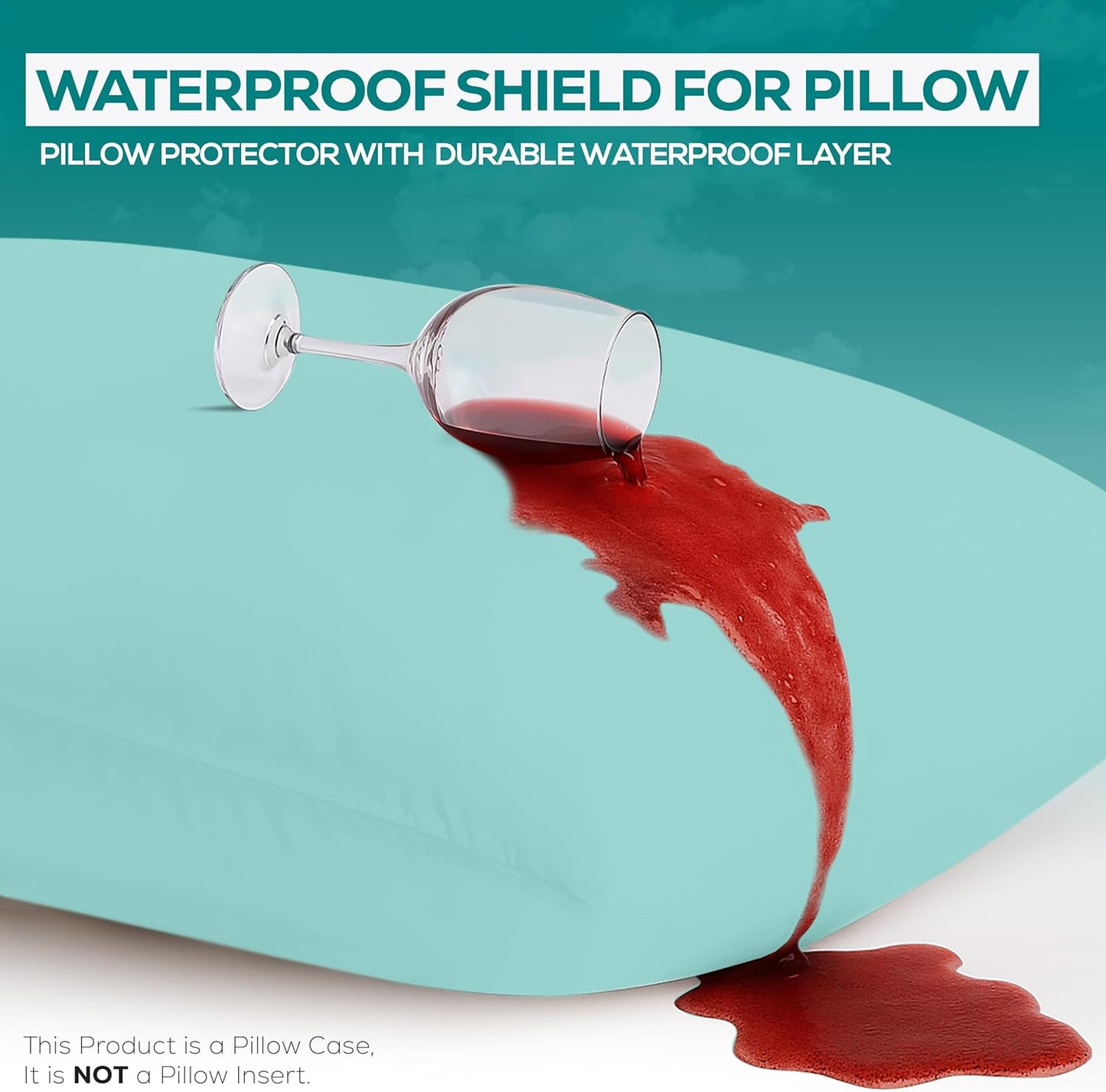 Utopia Bedding Premium 100% Waterproof Pillow Protectors with Zipper Standard Size (Set of 4), Bed Bug and Dust Mite Proof Zippered Pillow Covers, Pillow Encasement Cases, Gray