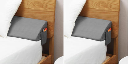 Vekkia 34" Extra-Long Wedge Pillow, 5.5" Bed Wedge Pillow for Sleeping,Gray