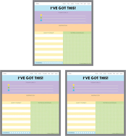 Carson Dellosa Aim High To Do List Notepad―5.75" x 6.25" Paper Stationery, Daily Checklist, Goals, Reminders, Notes, Motivational Organizer (50 sheets)