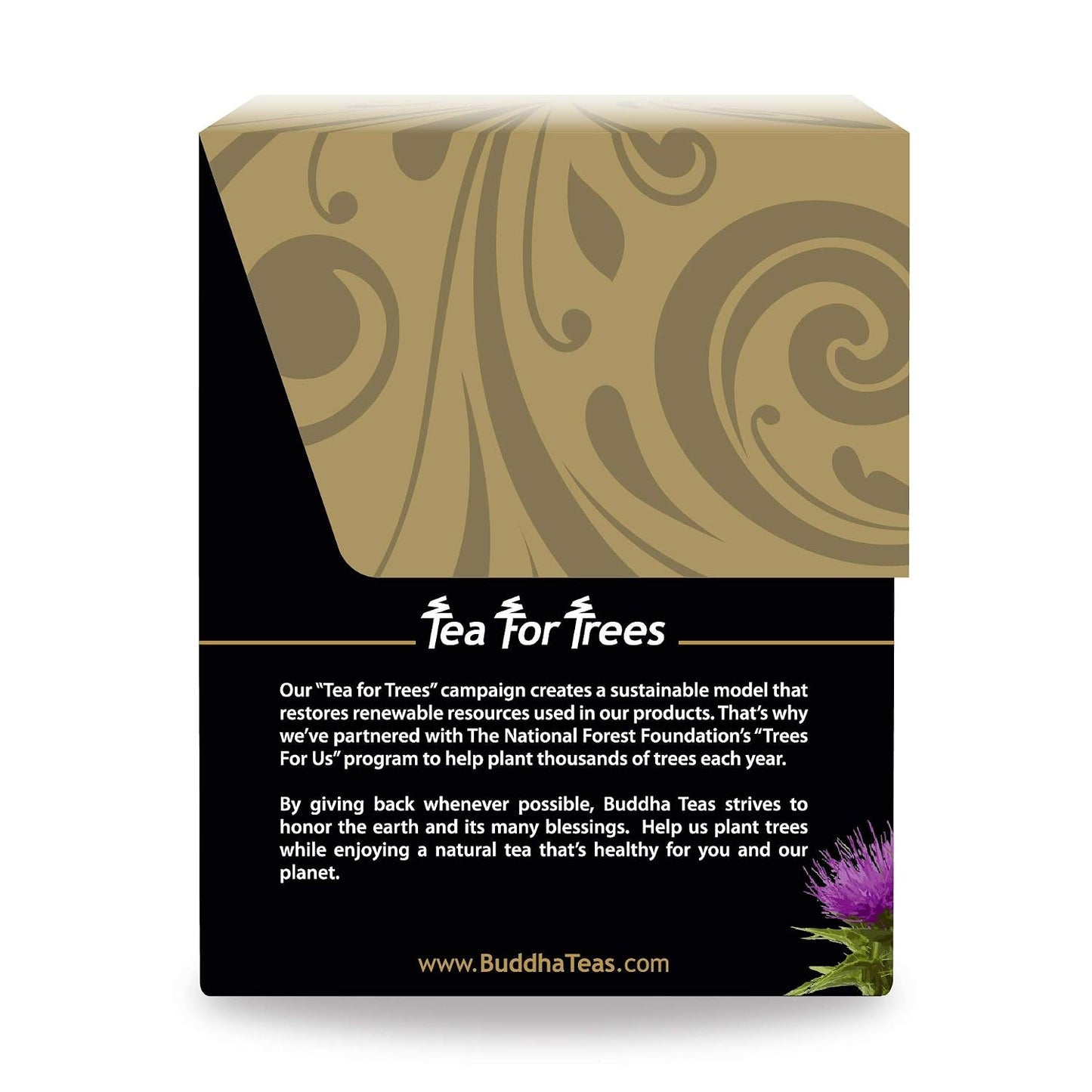 Buddha Teas - Organic Milk Thistle Tea - Herbal Tea - Single Ingredient - Mild, Earthy, Nutty Taste - Enjoy Hot or Cold - Caffeine Free - 100% Kosher & Non-GMO - 18 Tea Bags (Pack of 1)