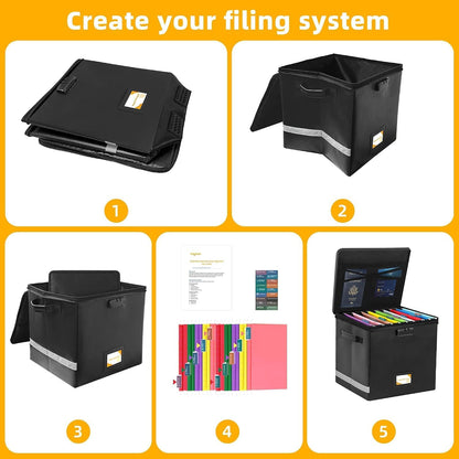 Deluxe Next of Kin Box Organizer with Labels,Estate Planning Organizer Kit