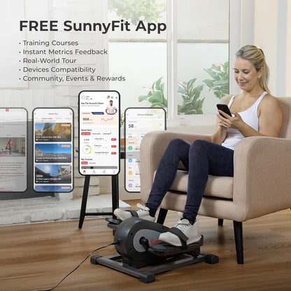 Sunny Health & Fitness Under Desk Pedal Elliptical Machine Leg Exerciser