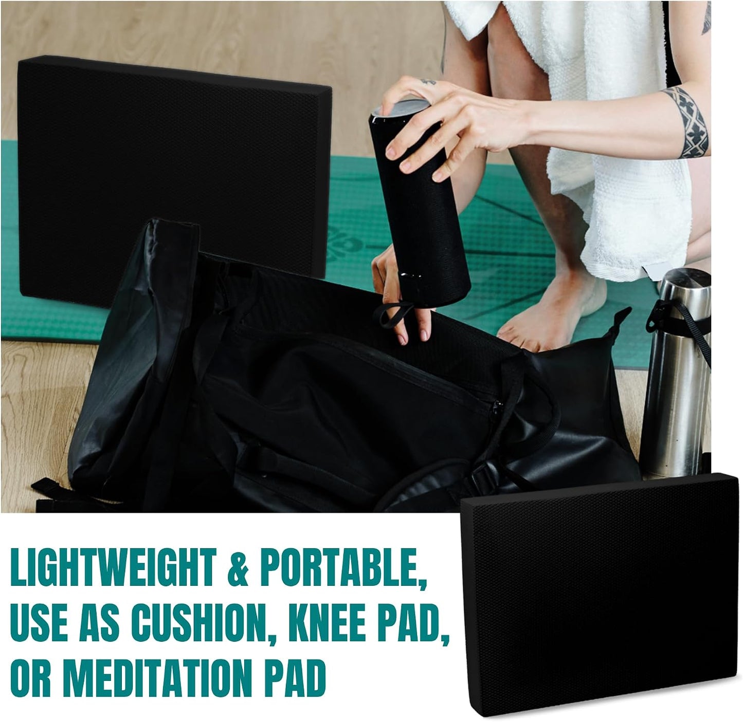 High-Density Balance Pad - Durable TPE Foam Balance Pad Physical Therapy, Foam Exercise Pad with Non-Slip Surface, Lightweight for Home & Gym Workouts, Core Strength & Balance Enhancement