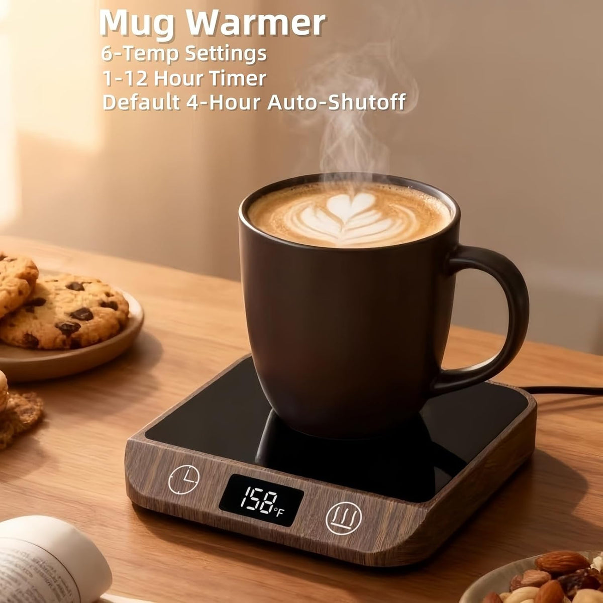 Coffee Mug Warmer & Candle Warmer 2-in-1, Electric Cup Warmer for Desk