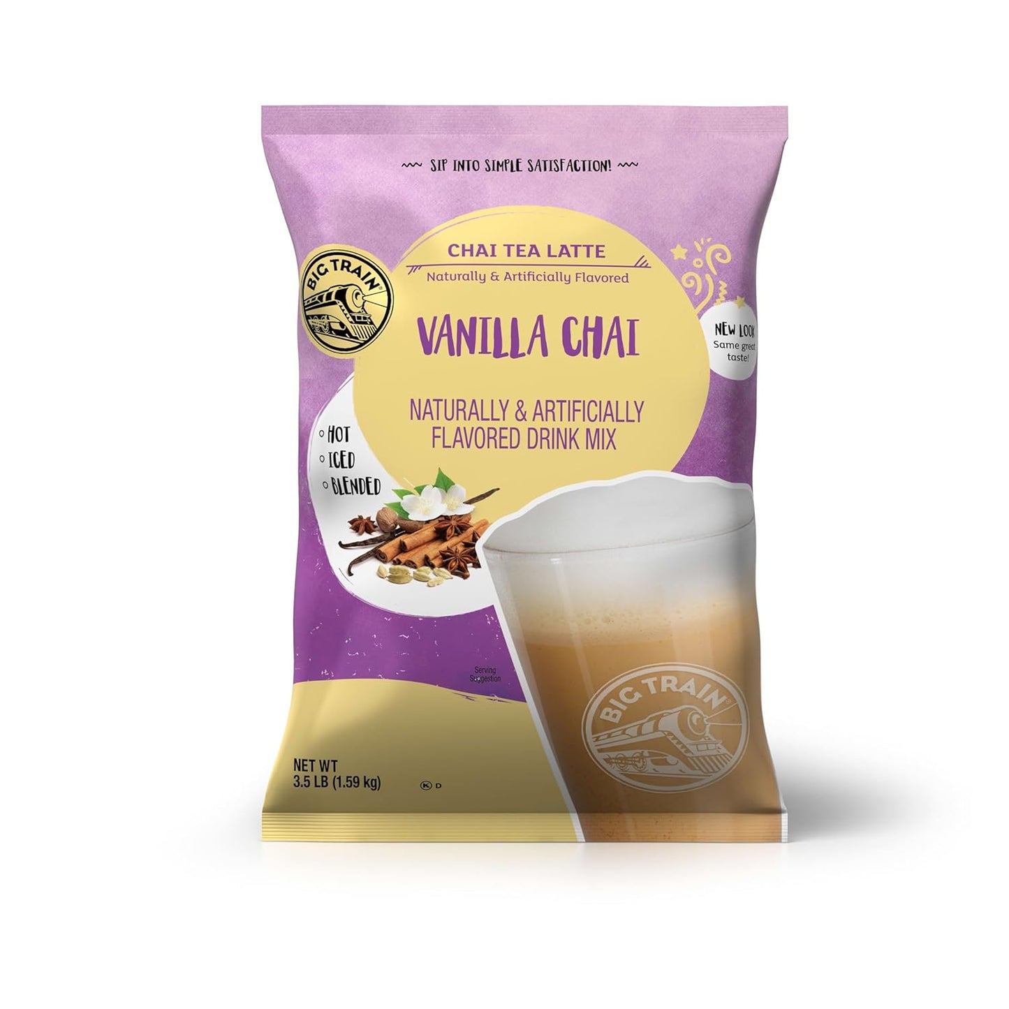 Big Train Spiced Chai Tea Latte Beverage Mix, 1.9 lb (Pack of 1) - Colors B