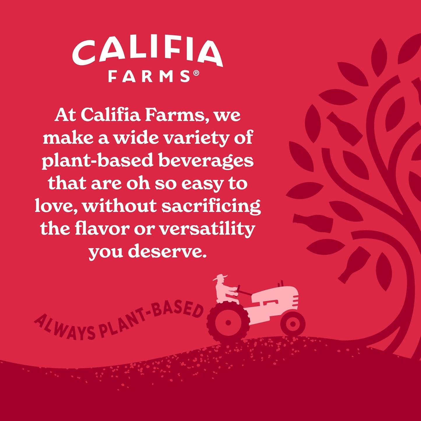 Califia Farms - Matcha Almond Latte, 48 oz, Dairy Free, Almond Milk, Plant Based, Vegan, Gluten Free, Non GMO, Green Tea