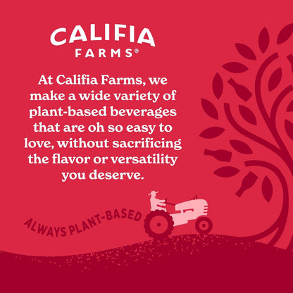 Califia Farms - Matcha Almond Latte, 48 oz, Dairy Free, Almond Milk, Plant Based, Vegan, Gluten Free, Non GMO, Green Tea