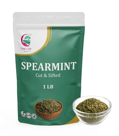 Yogi's Gift Spearmint Leaves 1 lb, Dried Spearmint Leaves for Herbal Tea