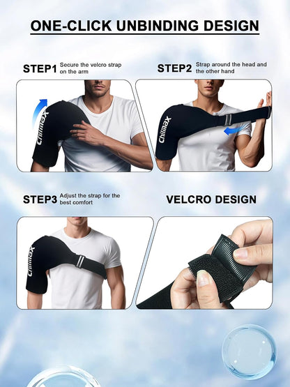 Shoulder Ice Pack Wrap for Rotator Cuff Cold Therapy Brace