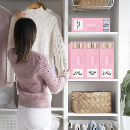 StorageTastic Bed Sheet Closet Organizers and Storage Under Bed Storage