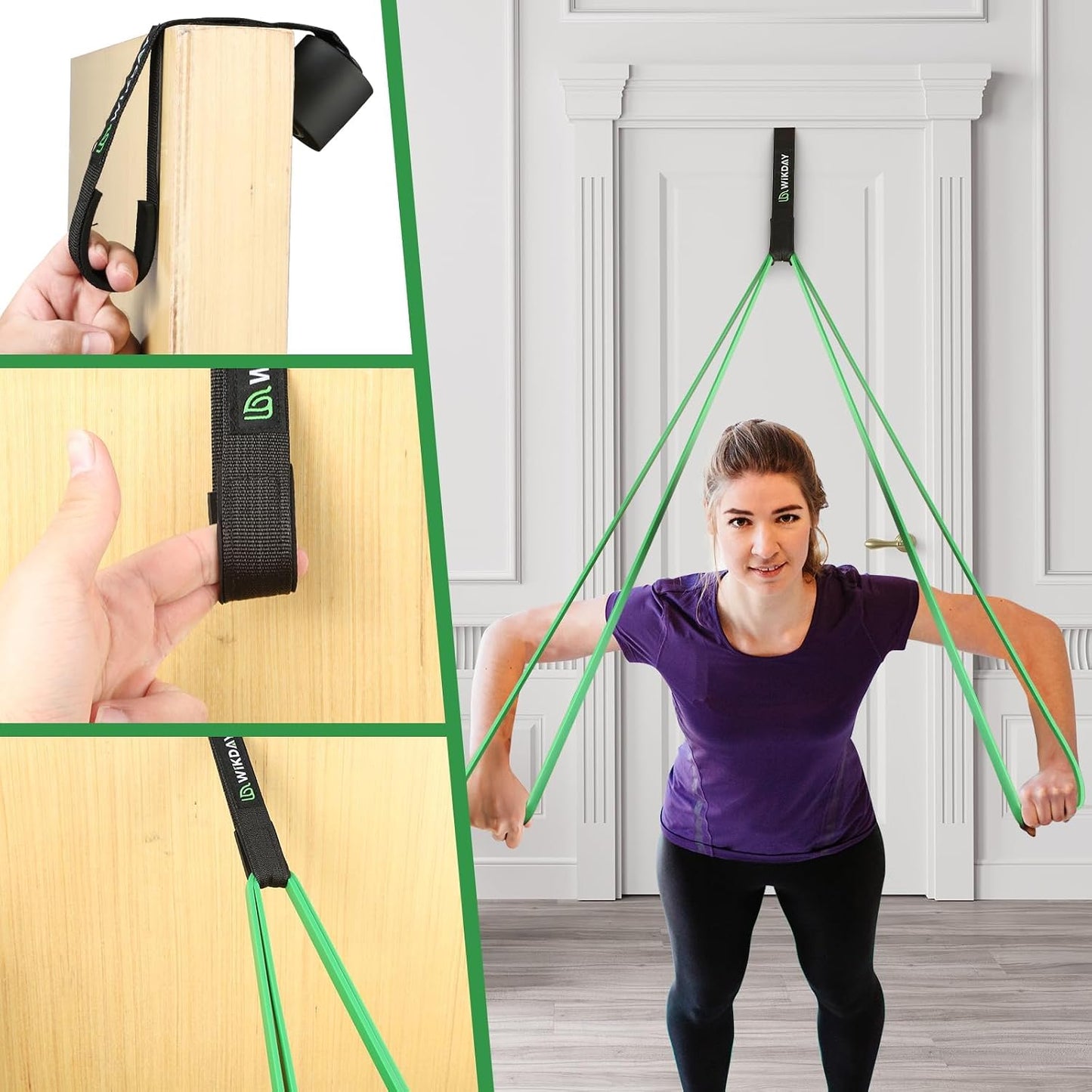WIKDAY Resistance Bands for Working Out, Exercise Bands, Workout Bands, Pull Up Assistance Bands for Body Stretching Training Physical Therapy Muscle Training for Men & Women