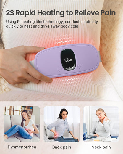 iDOO Portable Heating Pad, FSA Eligible Items, Birthday Gifts for Mom Women, Pink