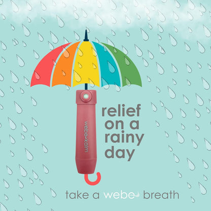Product Title: webe kälm: Sensory tool for calming with slow exhalation, visual focus, and auditory regulation. Supports mindfulness, stress relief, bedtime, and anxiety. (Blue)