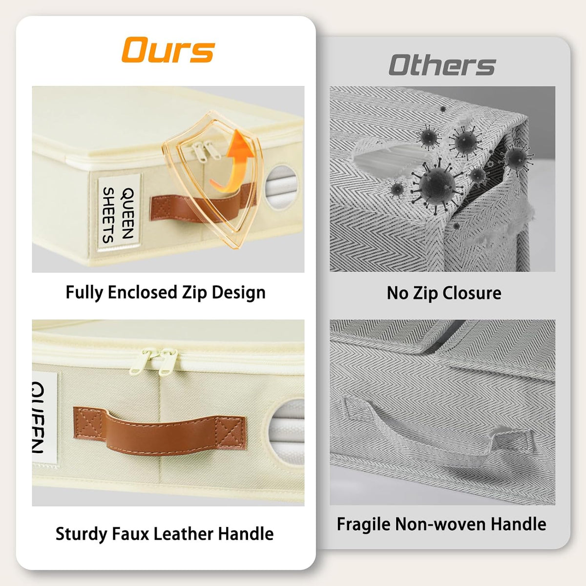 GhvyenntteS Bed Sheet Organizers and Storage, Closet Organizer