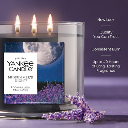 Yankee Candle Sage & Citrus, Scented Candle, 14.5oz 3-Wick Candle Jar with up to 40 Hours Burn Time, Giftable
